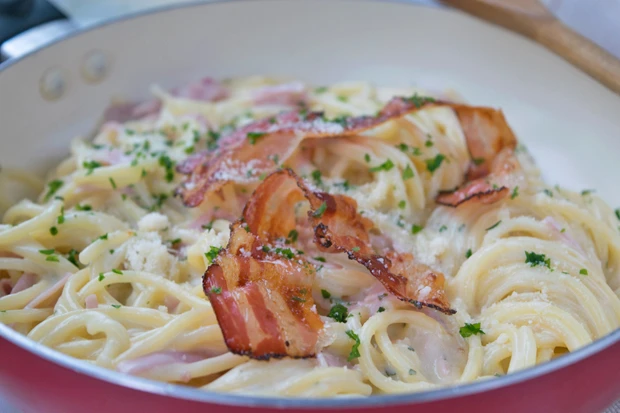 Italienische Spaghetti Carbonara