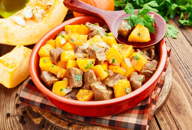 Kürbis-Gulasch