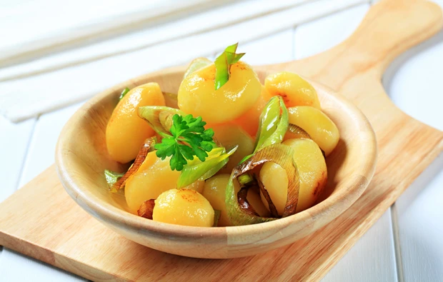 Lauch-Erdäpfel-Pfanne