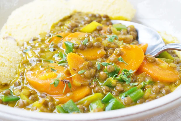 Linsencurry aus dem Schnellkochtopf