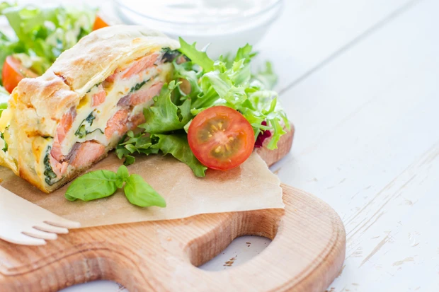 Strudel mit Lachs