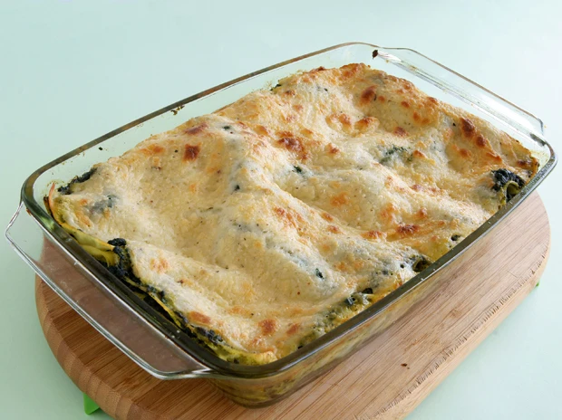 Spinatlasagne mit Schafsk&auml;se
