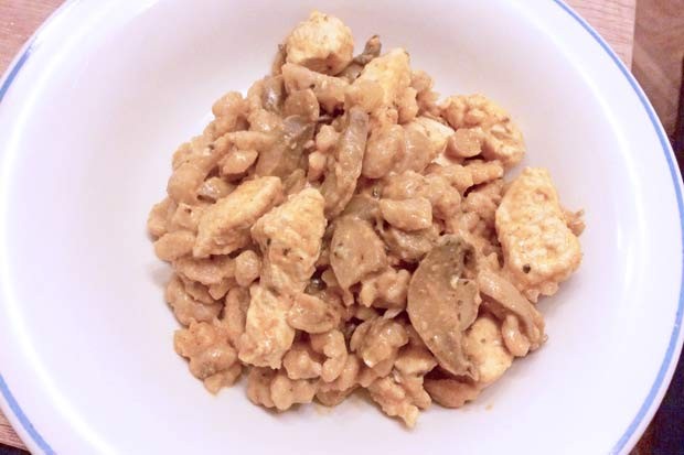 Spätzlepfanne mit Putenfleisch