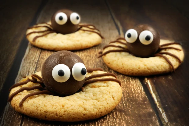 Halloween-Schokoladen-Spinnen-Kekse