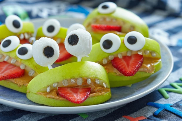 Halloween Apfel Monster