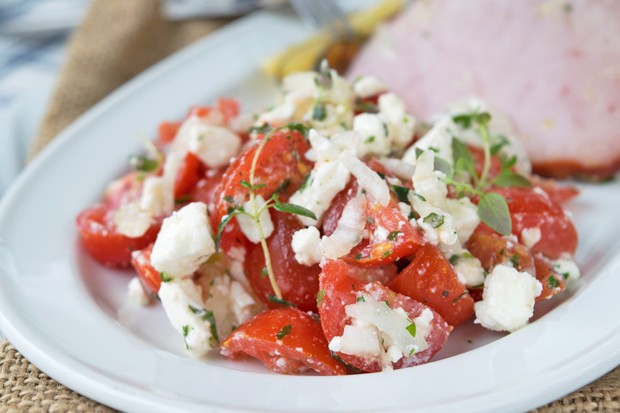 Tomatensalat mit Schafskäse