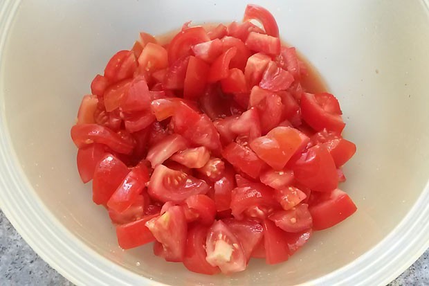Tomatensalat ohne Zwiebel