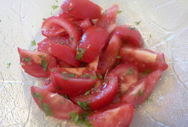 Tomatensalat ohne Zwiebel