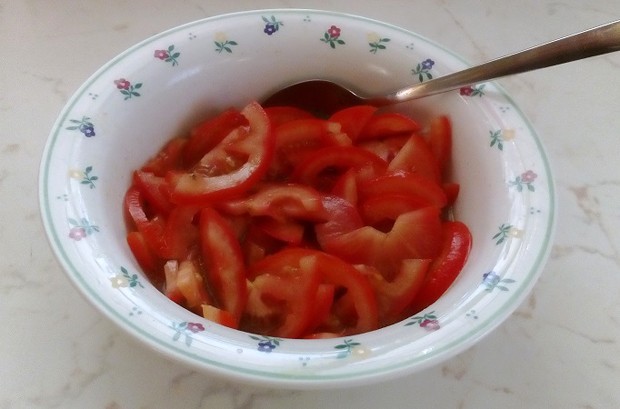 Tomatensalat ohne Zwiebel