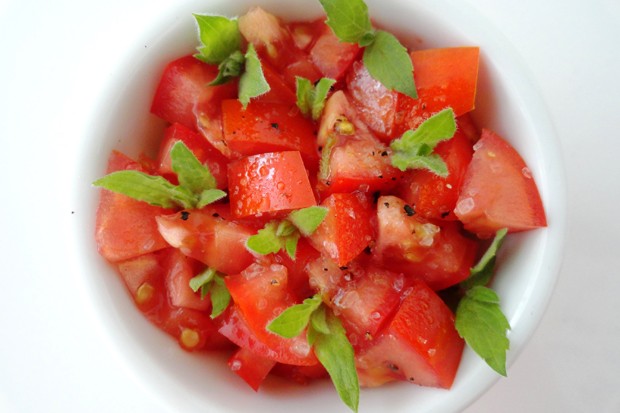 Tomatensalat ohne Zwiebel