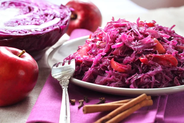Apfel-Rotkraut