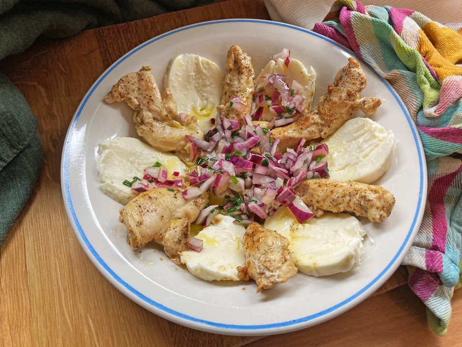 Huhn-Mozzarella-Salat