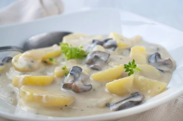 Erd&auml;pfel-Pilz-Ragout