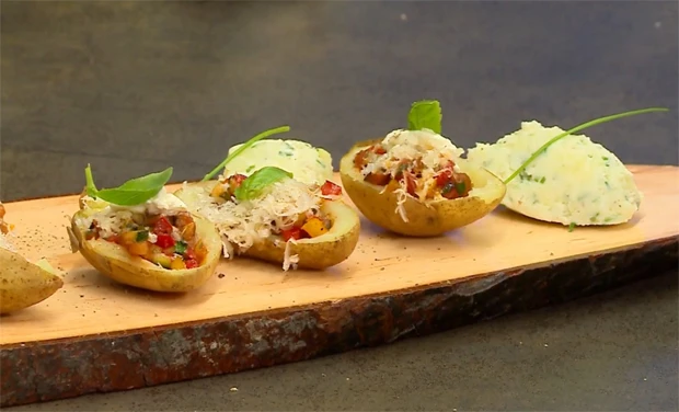 Mini Erdäpfel mit Ratatouille