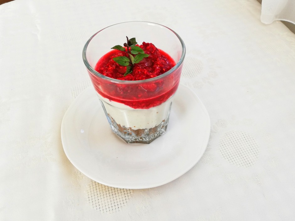 Käsekuchen im Glas
