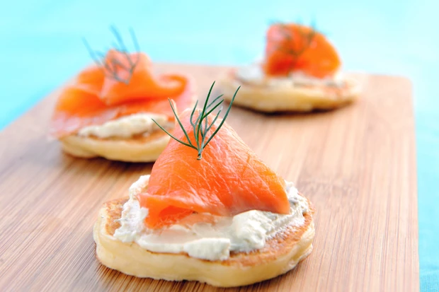 Blinis mit Lachs