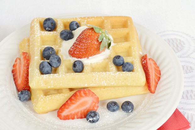 Waffeln mit Topfen