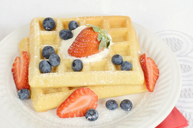 Waffeln mit Topfen