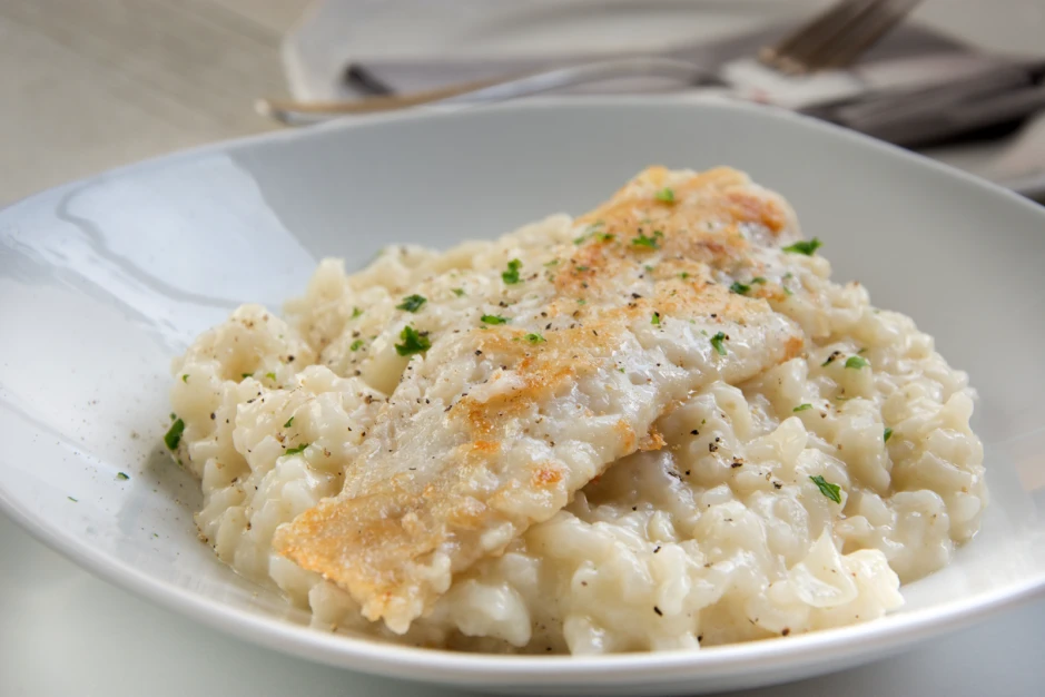Zanderfilet mit Risotto