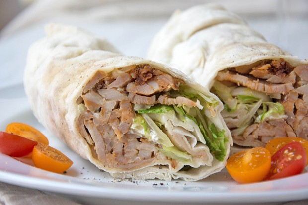 Wraps mit Hühnerfleisch