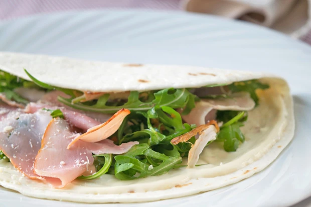 Wraps mit Schinken