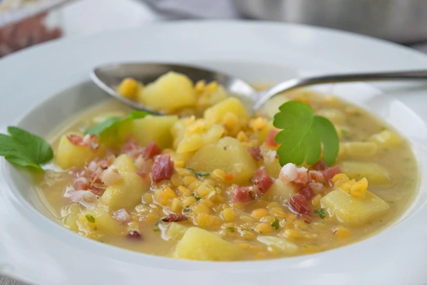 Linsen Speck Eintopf