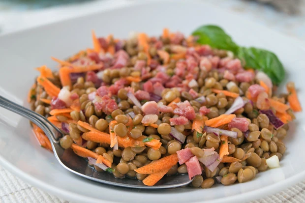 Linsen Speck Salat