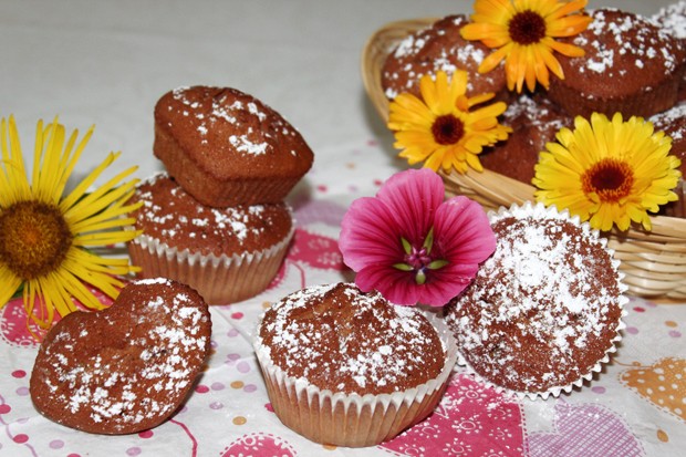 Topfen Muffins mit Schokolade