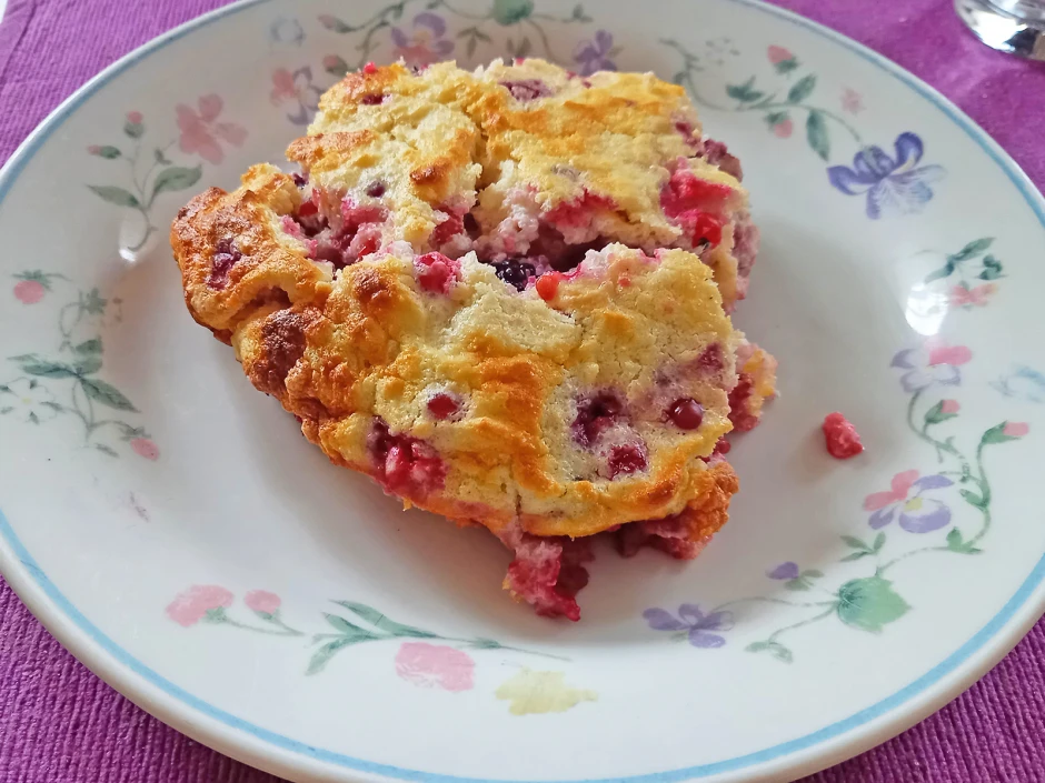 Griesauflauf mit Fr&uuml;chten