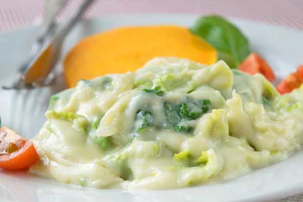 Kartoffelpüree mit Pak Choi