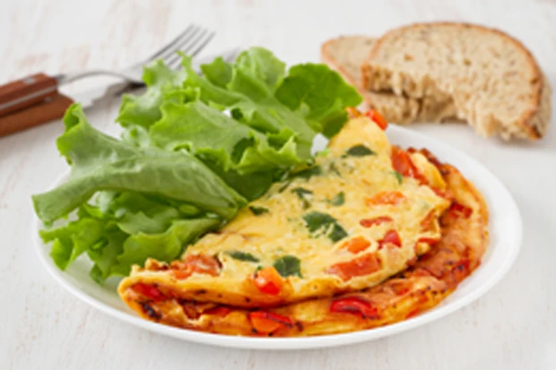 Eieromelette mit Gemüse