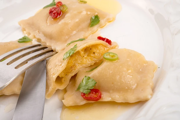 Maultaschen mit K&uuml;rbisf&uuml;llung