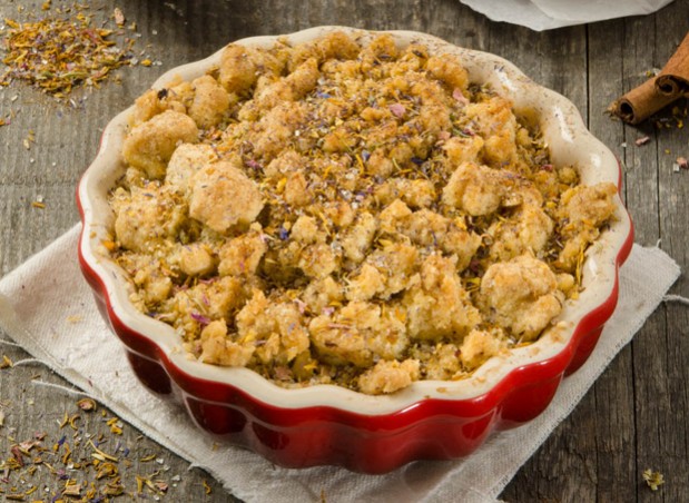 Flower Power Streusel Äpfel