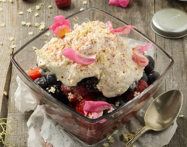 Beeren-Bl&uuml;ten Salat