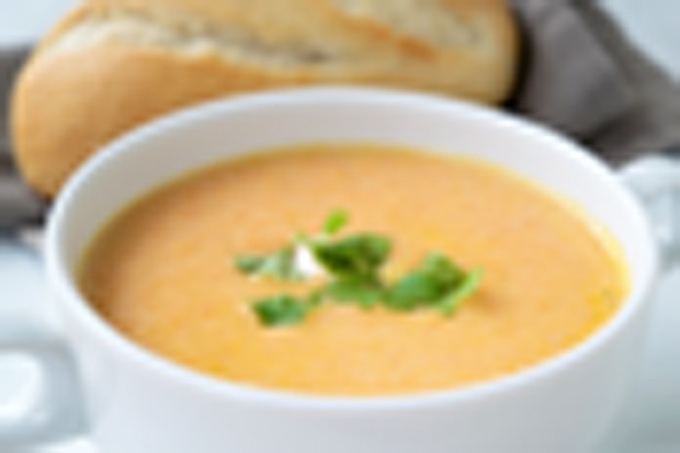 Hausgemachte Süßkartoffelsuppe