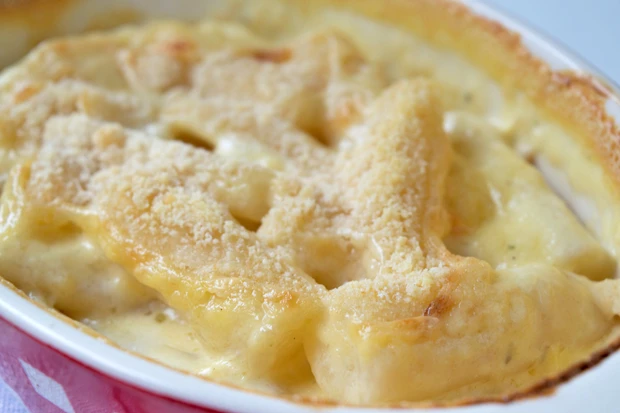 Schwarzwurzeln mit K&auml;se &uuml;berbacken
