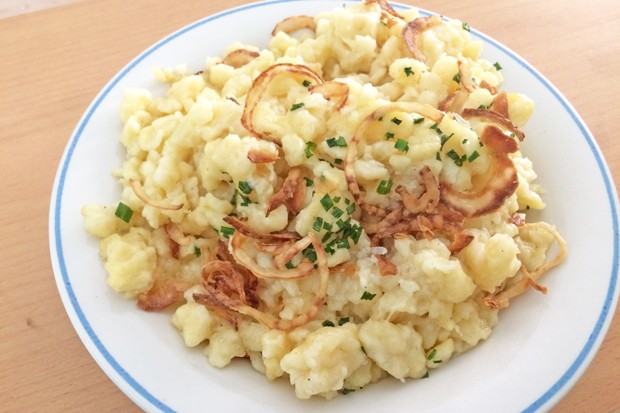 Käsespätzle mit Röstzwiebeln