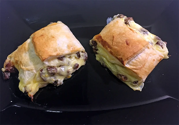 Puddingschnecken aus Bl&auml;tterteig