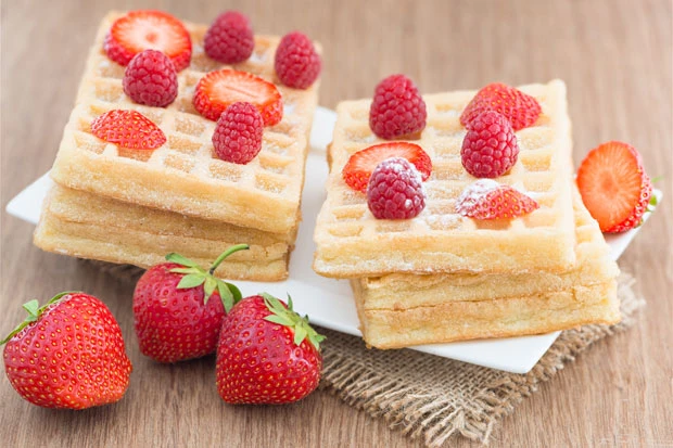 Topfenwaffeln