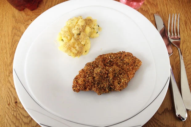 K&uuml;rbiskern-Schnitzel