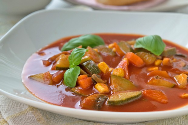 Gemüsesuppe Mikrowelle