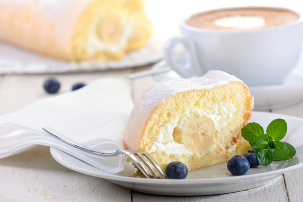 Bananen-Biscuitrolle
