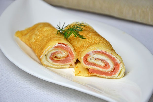 Wraps mit Lachsfülle