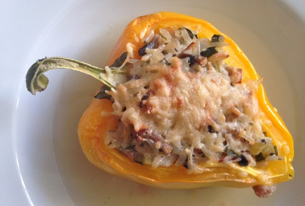 Gefüllte Paprika mit Reis