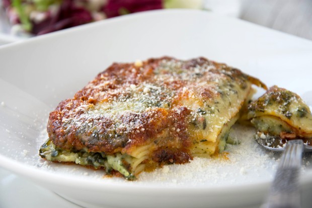 Lasagne mit Ricotta und Spinat