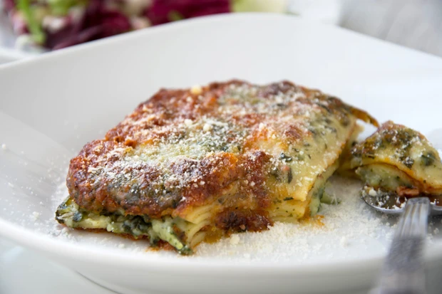 Lasagne mit Ricotta und Spinat