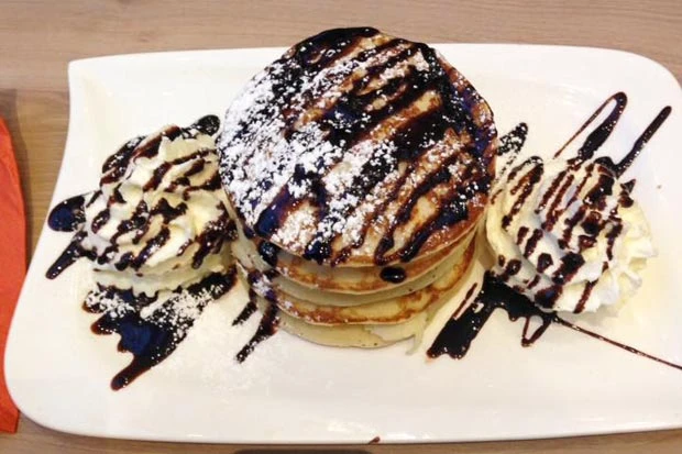 Pancakes mit M&ouml;venpick-Bourbon Vanille