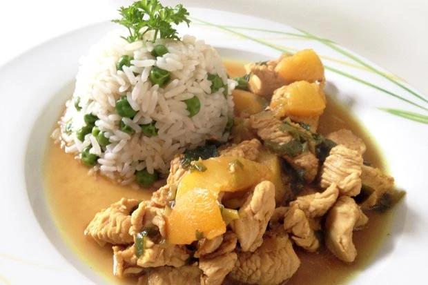 Putengeschnetzeltes mit Curry