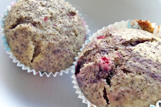 Mohn-Beerenmuffins