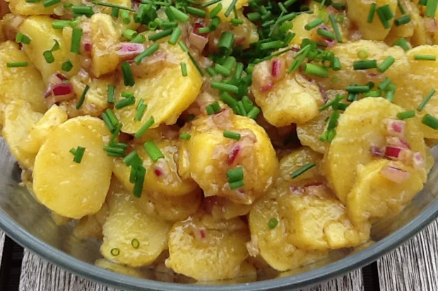 Kartoffelsalat mit K&uuml;rbiskern&ouml;l